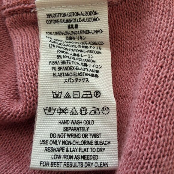 Free People Sundae Pullover Top Deep V Flared Sleeve Hi-Low Hem Oversized S - Picture 9 of 9